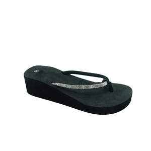 Sandalias de <span class=keywords><strong>playa</strong></span> ligeras <span class=keywords><strong>con</strong></span> aumento de talón de EVA para mujer, <span class=keywords><strong>chanclas</strong></span> de cuña <span class=keywords><strong>con</strong></span> diamantes de imitación para zapatillas - Product Image 6