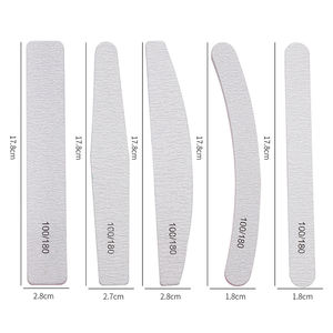 Lime à ongles personnalisée avec logo, 100/100, blanche, double face, lime à ongles incurvée - Product Image 3