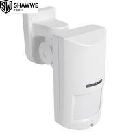 Detector de Movimiento PIR Inalámbrico a Prueba de Agua para Interiores y Exteriores, Detección de 12 m y 108 Grados, Inmune a Mascotas