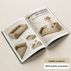 Cama de Lujo para Perros de Terciopelo Premium, Diseño de Sofá, Suave, Lavable, Calmante, para Uso en Interiores, Mueble de Lujo para Mascotas - Product Image 6