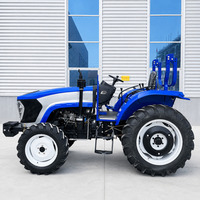 Tracteur agricole à roues 90 CV 4x4 pour travaux sur le terrain avec charrue, ROPS et pneus – Assurance qualité