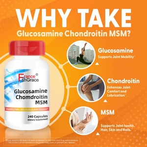 Etiqueta Personalizada, Glucosamina Condroitina Dietética, 240 Cápsulas con MSM, Suplemento para la Salud de las Articulaciones - Product Image 3