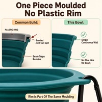 Bol d'eau de voyage BPlus 600 ml, pliable à 6 cm, 100 g, mousqueton en alliage, sept couleurs, MOQ 50, confirmé et prêt à l'emploi
