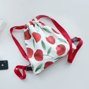 Impression de fruits fille toile <span class=keywords><strong>sac</strong></span> à <span class=keywords><strong>dos</strong></span> en coton doux décontracté sacs d'été morrales para mujer - Product Image 5