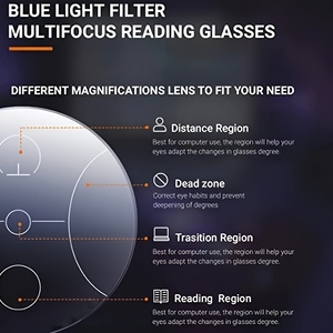 Far and Near Dual-use <strong>Reading</strong> <strong>Glasses</strong> Intelligent Color-changing Progressive Multi-focus Unisex Anti-blue Light <strong>Reading</strong> <strong>Glasses</strong> - Product Image 5
