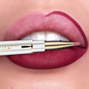 Hot Selling <span class=keywords><strong>2</strong></span> in 1 Lip Liner Wasserdicht Milde Zutaten Schnellt rockn ender Lippenstift Farbe Langlebiger Lip liner Pen - Product Image 1