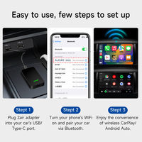 Nouveau Carlinkit 5.0 2AIR sans fil Android Auto Dongle filaire Carplay vers sans fil Android Auto Carplay adaptateur pour universel