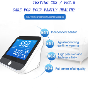 Monitor Portátil de CO2, Medidor de Sensor PM2.5, Analizador de Calidad del Aire, Detector de PM10, Probador de Dióxido de Carbono - Product Image 1