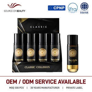 Spray Corporel Poerty Time 250ML – Parfum Unisexe Polyvalent, Boisé et Cuiré, Notes Épicées – Prix de Gros Usine pour Homme et Femme - Product Image 1