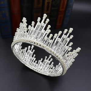 LUOYAN Couronnes et diadèmes personnalisés en cristal pour mariage, fiançailles, anniversaire, concours <span class=keywords><strong>de</strong></span> beauté, fêtes et couronnes d'anniversaire pour enfants - Product Image 5