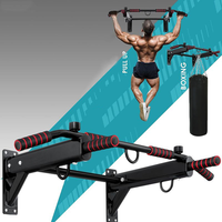 Barre de traction murale multifonctionnelle 4 en 1 TOPKO pour entraînement à domicile
