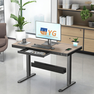 Chiều cao có thể điều chỉnh thường vụ bàn với ngăn kéo không dây sạc quản lý cáp - Product Image 3