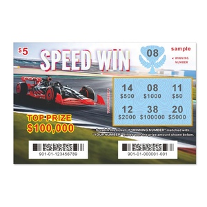 Custom Lottery Ticket New Design Provide Samples Screen Printing <b>Match</b> the Winning Numbers to Win - Product Image 4