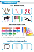 Brosse à cheveux antistatique flexible, brosse de massage du cuir chevel, brosse à cheveux personnalisée avec logo, brosse à cheveux incurvée pour le coiffage et le séchage, brosse à cheveux à ventilation pour démêler