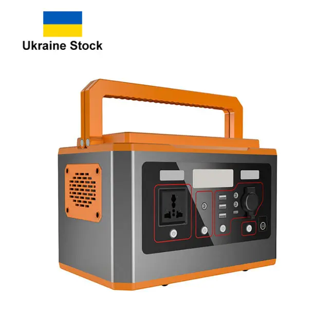 Ukrayna stok ucuz açık güç istasyonu 500w 1000w 220v taşınabilir lifepo4 güç istasyonu 500w