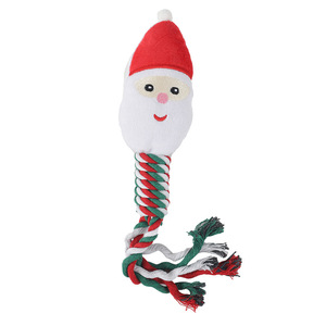 Jouet interactif en corde et tissu <span class=keywords><strong>de</strong></span> coton pour chien, pour le nettoyage des dents et la lutte contre l'ennui, idéal pour Noël - Vente en gros - Product Image 5