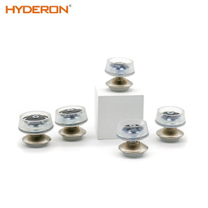 Hyderon Transparent Covered Round Tube <b>Universal</b> Feet With Spring Loaded <b>Plugs</b> Adjustable Furniture Hardware Accessories - Product Image 2