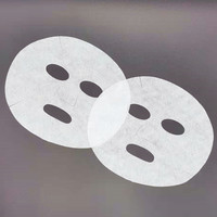 Vente chaude soins de la peau sec coton naturel feuille de masque facial feuille de masque facial personnalisée