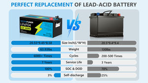 بطارية احتياطية Gecenpower GC-12V200Ah سعة 200 أمبير ليثيوم فوسفات الحديد 12 فولت مع بلوتوث للمركبات الترفيهية والبحرية وعربات الجولف - ضمان لمدة 3 سنوات - Product Image 3