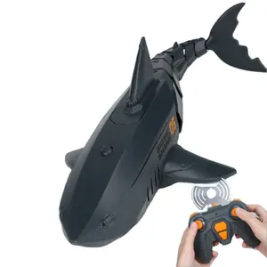 Tiburón de simulación biónica para competición multijugador, juguetes inteligentes con control remoto infrarrojo de 2,4G, 3 colores disponibles