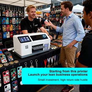 FCOLOR Kullanımı Kolay Yapay Zeka Çizimli Telefon Kılıfı UV Yazıcı H5 Mobil Uygulama QR Kod Tarama DIY Telefon Kılıfı UV Yazıcı Şişe Üzerine Düz Yataklı - Product Image 4