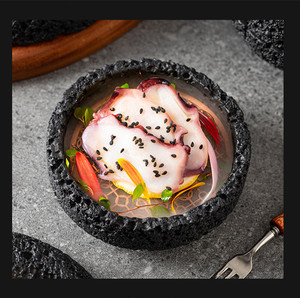 Vajilla <span class=keywords><strong>de</strong></span> nuevo diseño Harmony, plato <span class=keywords><strong>de</strong></span> Sushi <span class=keywords><strong>de</strong></span> roca <span class=keywords><strong>de</strong></span> <span class=keywords><strong>cemento</strong></span> <span class=keywords><strong>de</strong></span> piedra volcánica creativo japonés, platos japoneses - Product Image 4