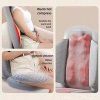 Shiatsu électrique marche dorsale pétrissage Shiatsu fesses Vibration Massage coussin de siège chaise dos cou relaxant dos avec chaleur