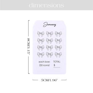 Hongbo Best Seller A5/A6/A7 Tablero de instrumentos insertado para ahorrar Desafío con 3 agujeros de 12 hojas/24 páginas en 12 meses - Product Image 4