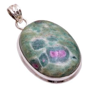 Bijoux fins faits à la main-Pendentif en rubis naturel Zoisite en argent sterling massif 925 pour les fêtes directement du fabricant - Product Image 1