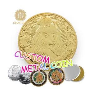 münze metall individuelles metall handwerk zinklegierung 3d gestanzt individualisierte münze 40mm silber gold souvenir-münze