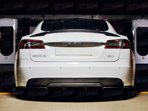 REVOZ สไตล์คาร์บอนไฟเบอร์ด้านหลัง DIFFUSER สำหรับ 2014-2016 <span class=keywords><strong>TESLA</strong></span> รุ่น <span class=keywords><strong>S</strong></span> - Product Image 4
