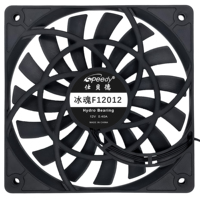 Ventilateur de refroidissement pour ordinateur SPEEDY, refroidisseur de processeur, ventilateur silencieux et fin, DC sans balais, 120*120*12MM