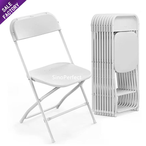 Chaise Napoléon pliable en plastique blanc PP pour banquet, fournisseur de Foshan - Product Image 4