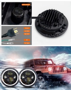 Valesun Truck Off Road Driving Lighting 45W Faro 7inch Round Led 7 "Head Light para Jeep Wrangl Er Hummer <span class=keywords><strong>JK</strong></span> JL - Product Image 5