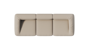 Sofá Seccional de Tela Moderno OEM de 3 Plazas, Estilo Italiano Minimalista, de Lujo Ligero, para Muebles de Villa de Alta Gama - Product Image 4