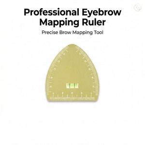VIDUER Règle de traçage des sourcils professionnelle en acier inoxydable, pour un <span class=keywords><strong>dessin</strong></span> rapide en 1 minute, outil de microblading et PMU, conception de sourcils personnalisée - Product Image 4