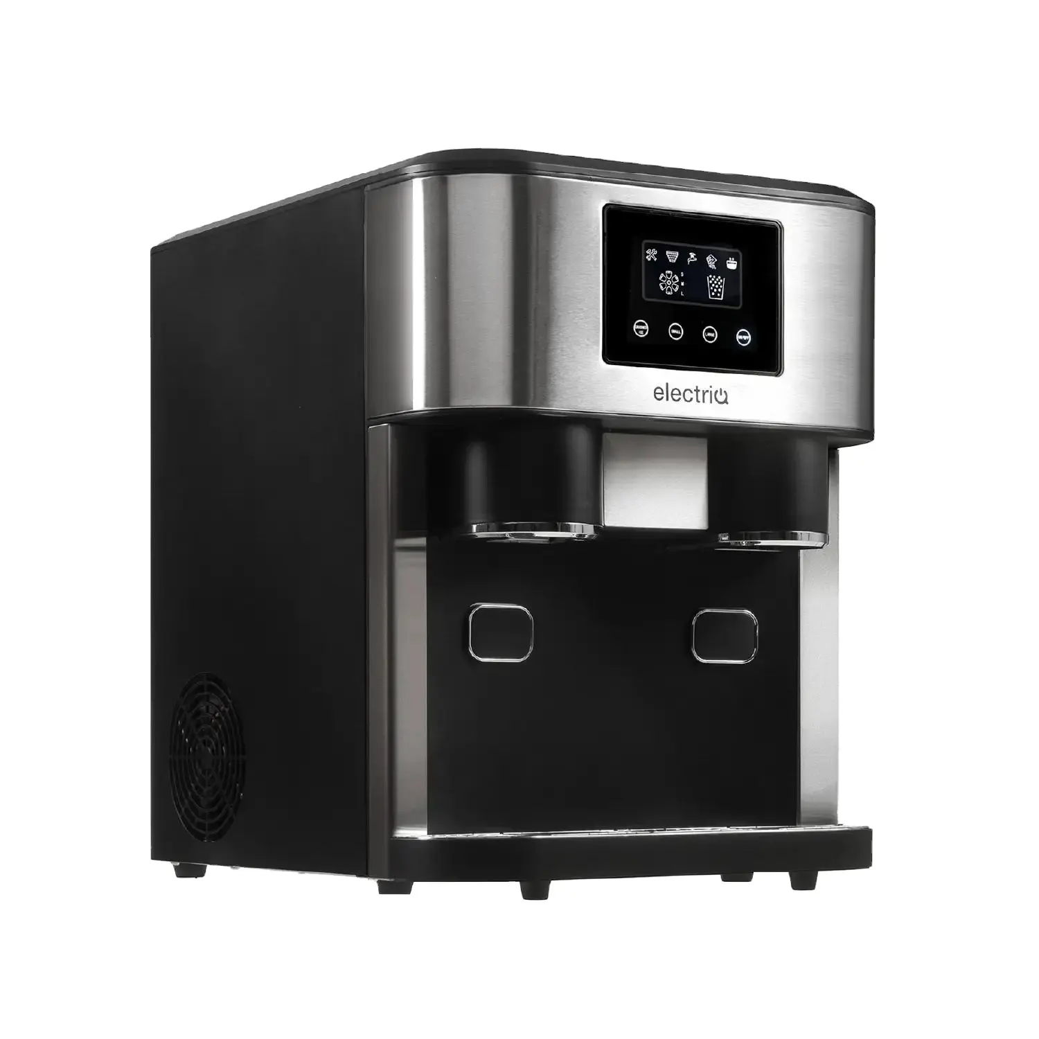 2l capacidade água tanque 1kg Ice Bin Lcd Touch Screen portátil bancada Ice Maker com água fria Ice Maker que faz a máquina