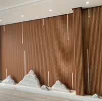 Décoration intérieure Égypte Liban Panneau De WPC Panneau mural 3D pour une installation facile et une esthétique élégante