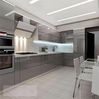 Meuble de buanderie moderne en bois noir sur mesure, professionnel, pré-assemblé, modulaire, fabriqué en Chine, avec finition en marbre stratifié