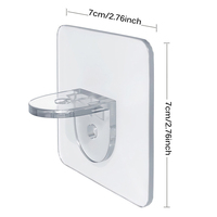 Lot de 12 supports adhésifs pour étagères, sans perçage, pour placard, armoire, étagère murale, crochets muraux pour meubles de cuisine
