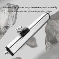 Sensor Perpindahan Linier Magnetostriktif TEC EP Output Analog Presisi Tinggi Keandalan Tinggi Pengukuran Perlindungan IP65