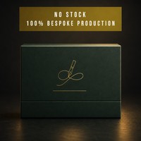 Boîte cadeau pour stylo vert mat, boîte rigide en deux parties, logo en feuille d'or, stylo plume personnalisé, emballage de luxe