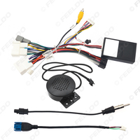 Adaptateur de faisceau de câbles d'alimentation 16 broches avec boîtier Canbus pour Renault Captur/Dacia 2017 Unité principale d'installation