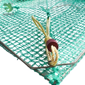 AGROK Filet élévateur pliable en PE Piège à appâts pour la pêche au homard Crabe <span class=keywords><strong>Yabby</strong></span> Filet écrevisse Pot à homard - Product Image 4