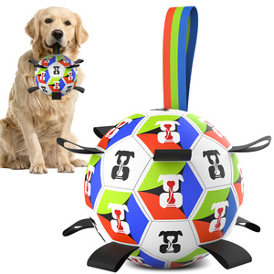 Giocattolo da masticare per cani a forma di pallone da calcio - Interattivo per l'allenamento all'aperto, resistente all'usura e ai morsi, per alleviare la noia - Product Image 5