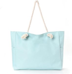 Bolsa de Playa de Lona de Moda, Amplia y con Cierre de Cremallera, Ideal para la Playa y la Piscina, Disponible para la Venta - Product Image 6