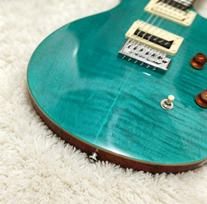<span class=keywords><strong>Guitarra</strong></span> Eléctrica Sólida de 6 Cuerdas, Estilo <span class=keywords><strong>PRS</strong></span>, Cuerpo de Caoba <span class=keywords><strong>Verde</strong></span>, Diapasón de Palisandro, Lista para Enviar - Product Image 6