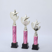 Trophées de concours de beauté en acrylique avec base en marbre, médailles et plaques, plaqués or, durables, logo personnalisé, vente en gros
