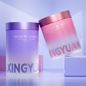 Tarros de Crema Facial de Plástico con Degradado Personalizado de Lujo, 500 g, Tamaños Grandes, Envases Cosméticos, Tarro de Mantequilla Exfoliante Corporal con Tapa de Rosca - Product Image 2