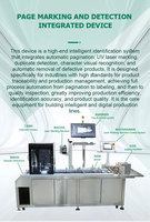 Machine tout-en-un compacte pour l'impression séparée et la marquage avec code, logo, date, numéro de série, et contrôle visuel pour sacs alimentaires, dotée de la certification CE et d'impression laser UV